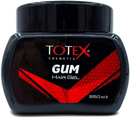 Totex Hair Styling Gum Gel Gummy New Formula Ultra Strong Edge Control Red Hair Gel (Big Gel 250ml)