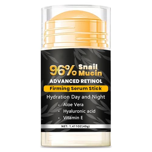 Hydrating Face Balm Stick with 96% Snail Mucin, Retinol and Aloe Vera Multi Balm Stick Moisturizer for Day & Night Hydrating Lifting & Firming Anti Aging for All Skin Types 1.41 Fl Oz