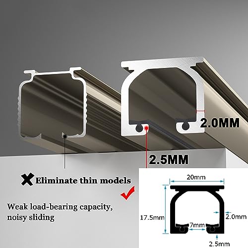 Tringle à rideaux réglable et robuste de 50 à 600 cm pour séparation de salon