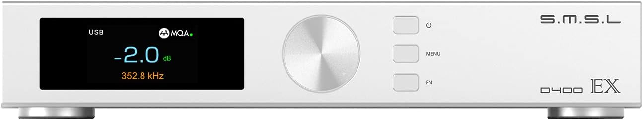 S.M.S.L D400EX MQA DAC AK4499EX AK4191X1 XMOS XU-316 Bluetooth 5.0 DSD512 RCA/XLR LDAC APTX/HD Decoder High Resolution Audio DAC