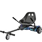 Awwscooter K1 Go-Kart Seat Attachment for Self-Balancing Scooters, Adjustable Frame Fits 6.5'/8'/10' Boards, Easy Install, Kids & Family Fun (Scooter Not Included)–Classic Black
