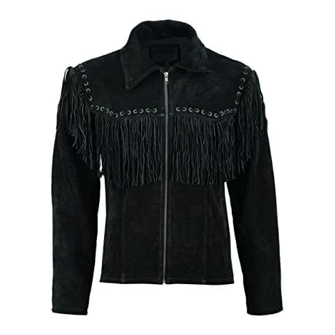 Rapid Mart Suede Leather Cowboy Jacket Cover