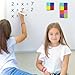 Dyshri 24 Pack Square Magnetic Whiteboard Erasers, Mini Dry Erase Board Erasers for Kids and Students, 8 Color