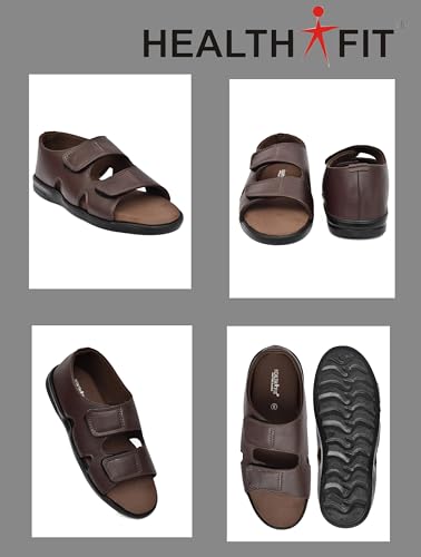 Image of HEALTH FIT Men's Diabetic & Orthopedic With Extra Soft Comfortable Sandal
