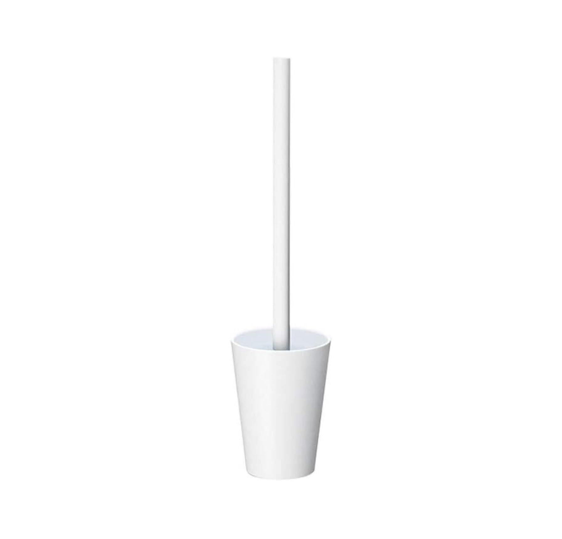 Szczotka do WC Szczotka do WC i Zestaw Uchwytów, Łazienka WC Całkowicie Zamknięta Szczotka WC, Łazienka WC Zestaw szczotek do WC do łazienki do łazienki (Color : Blanc)