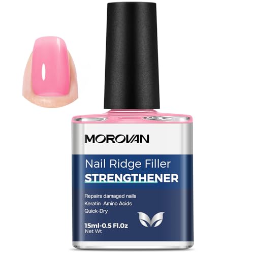 Morovan Nail Strengthener and Growth: Purple Pink Nail Polis