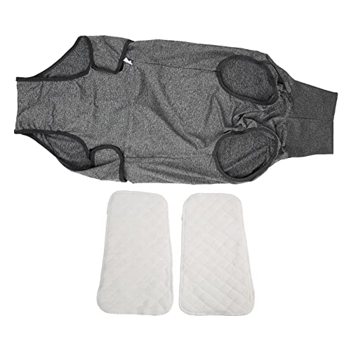 Sanitary Dog Pantie Full Body Dog Diaper - Reusable Physiological Clothing for Male & Female Dogs - Menstruation & Neuter Recovery Diapers - Washable (M)
