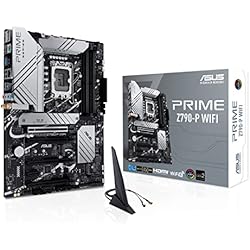 ASUS PRIME Z790-P WIFI - Placa base Intel LGA 1700 ATX (PCIe 5.0, tres M.2, VRM de 14+1 fases, DDR5, WIFI 6, LAN de 2,5 Gb, USB 3.2 Gen 2x2 tipo C, Thunderbolt 4, Aura Sync)