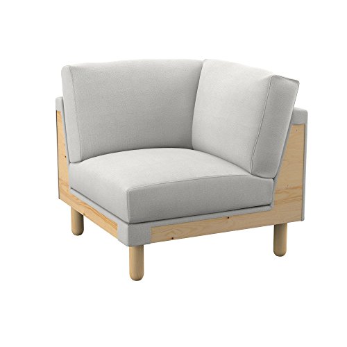 Soferia - IKEA NORSBORG Funda para módulo de Esquina, Glam Beige