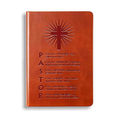 WHLBHG Pastor Gifts Pastor Leather Journal Notebook Pastor Appreciation Gifts Christian Gifts Minister's Gift Pastor Definition Notebook Birthday Gift (Hardcover-Pastor-2)