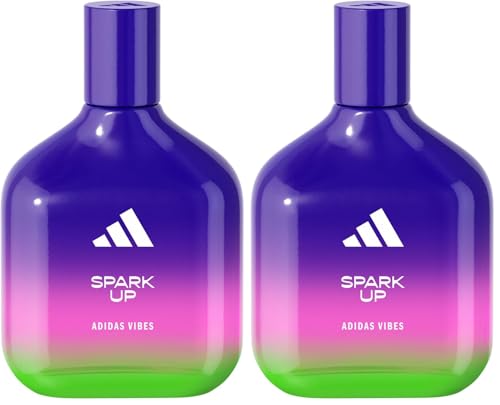 Image of adidas Vibes Spark Up Eau de Parfum, For All, 100ml (Pack of 2)