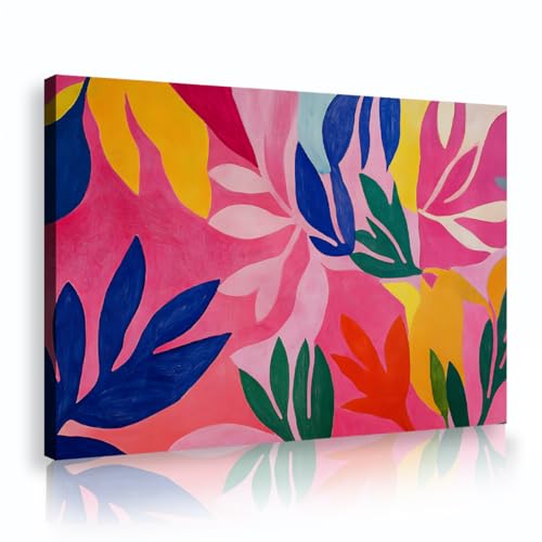 Peinture sur toile Matisse fuchsia 30x45cm pour décoration de chambre