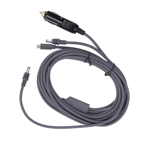 Generic   Cable de alimentación para encendedor de cigarrillos de satélite de 16 pies, cable de alimentación impermeable 18AWG DC para antena parabólica de barco de autobús de camión de coche de RV
