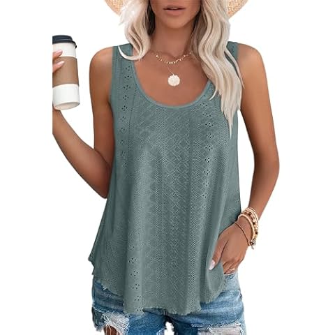 Aokosor Ladies Green Summer Vest Top Cover