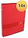 Produktbild Elba 400116160 Ringbuch Touch Office A4 14 Stück mit Rückenbreite 4 cm 2-O-Ring-Mechanik 30 mm Rot