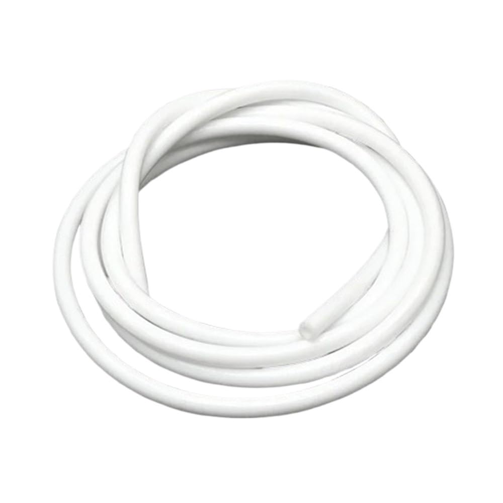 Yjqhody White Soft Rubber Hose 1 Meter Proof Pressure Resistant Hose, Id 0.5-10Mm Flexible Rubber Soft Drink Pipe Water Connector(,7Mm*9Mm)