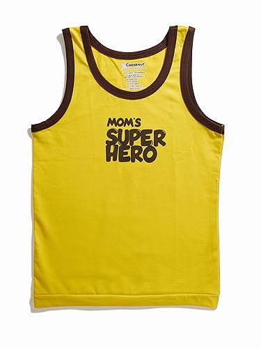 Image of Cotton Cute Print Boy's Vest, Regular Fit Multicolour, Breathable & Super Soft Fabric, (Pack of 2)