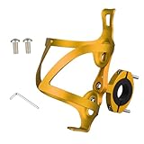 Zerodeko Portabotellas Bicicleta Aluminio Ligero Resistente Soporte Bidón Montaña con Base Adaptable Accesorios Bici Montaña Portabidones Agua Bicicleta para Ciclismo