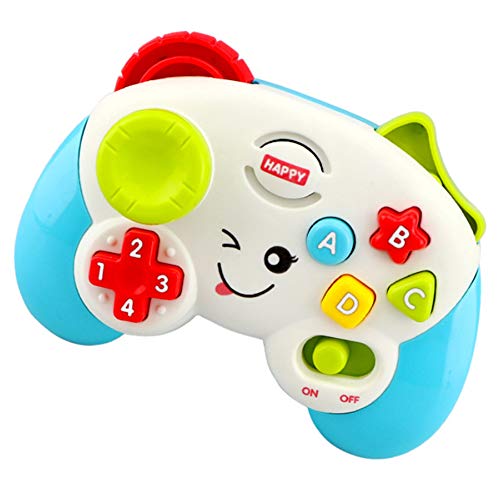 Takefuns Baby Toy Game Learn Controller Teaching First Words Letters Numbers Colours Shapes with Songs Sounds,Toddler Toys Pretend Play Toy for Kids