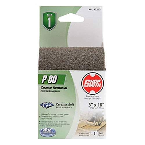 ALI INDUSTRIES 12232 80 25 CT Grit Sanding Belt, 3-Inch x 18-Inch