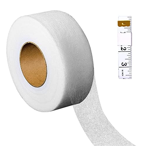 MIPIACE 70 Yardas Cinta Termoadhesiva para Dobladillo Hilo Termoadhesivo Lavable Sin Costura Cinta Adhesiva para Ropa Cortinas Dobladillos de Jeans Pantalones Vestidos (40 mm de Ancho)