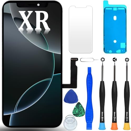 Digi4U LCD für iPhone XR Display Bildschirm Ersatz, 6,1'' 𝑭𝒖𝒍𝒍 𝑯𝑫 𝟯𝑫 𝑻𝒐𝒖𝒄𝒉 𝑭𝒂𝒄𝒆 𝑰𝑫 Truetone LCD Bildschirm für iPhone XR Display Digitizer Reparaturkits
