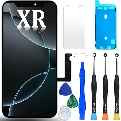 DIGI4U LCD for iPhone XR Screen Replacement, 6.1 inch 3D Touch Retina for iPhone XR Touch Display Digitizer Assembly with Repair Tools for iPhone LCD(A1984, A2105, A2106, A2107, A2108)