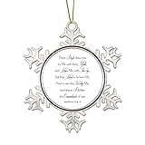 These People Draw Near to Me with Their Mouth and Honor Me with Their Lip Metal Christmas Ornament for Xmas Tree Hanging Keepsake Holiday Souvenir Snowflake Ornament Party Decor