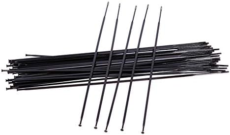 Bike Spokes with Nipples MTB Road Bike Straight Pull Aero Spokes 14G Bicycle Spokes Bicycle Wheel Spoke for Mavic AKSIUM Ksyrium Equipe CROSSRIDE Cosmic 26ER 700C (298mm 12pcs)