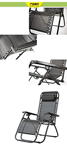 Chaise pliante inclinable de jardin rouge textoline pour relaxation - 5