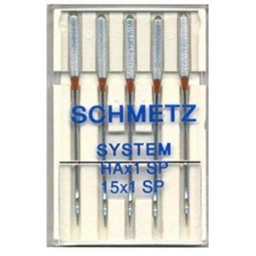 Schmetz HAX1SP 15X1SP Special Super Stretch Serger Needles - 5 Pack (Size 75/11)