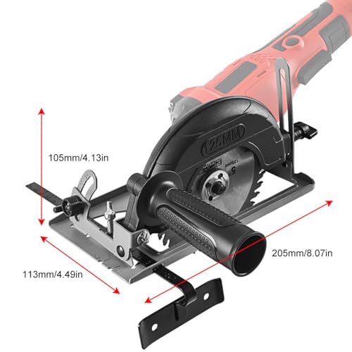 Soporte para amoladora angular regulable a 45 grados con regla guía 7