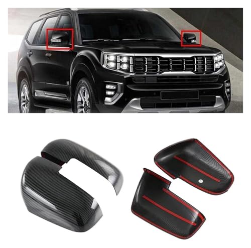 Coque rétroviseur fibre carbone KIA Mohave look élégant en ville - 5