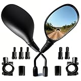 LDZZEL ATV Mirrors for Handlebars 7/8'' (22mm), 8MM 10MM Motorcycle Rear View Side Mirrors 360 Degrees Adjustable for Scooter, Dirt bike, Snowmobile, Moped
