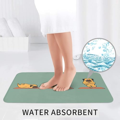 Tapis de bain carlin absorbant lavable tapis douche antidérapant U
