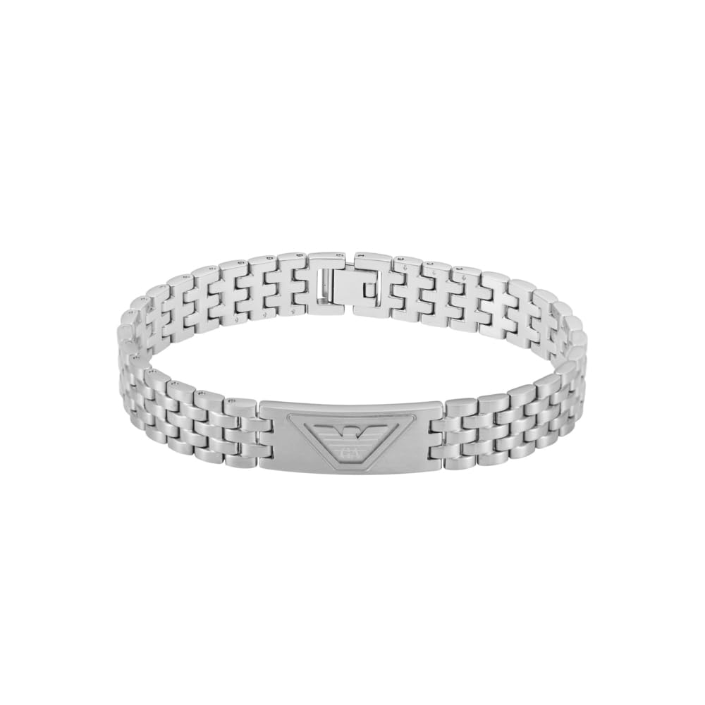 Emporio Armani EGS3126040 Men's Bracelet in Steel with Central Logo