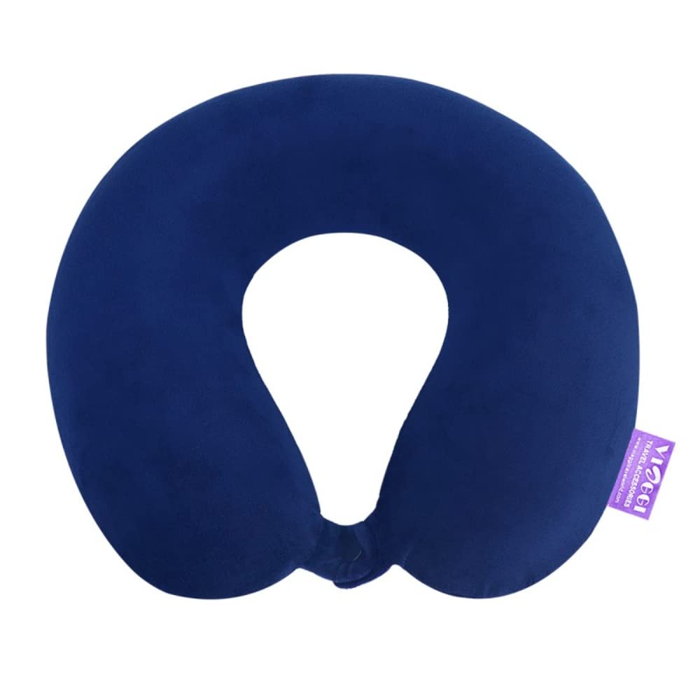 Viaggi Navy Blue Memory Foam travel pillow