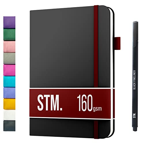 Bullet Dotted Journal Dot Grid Notebook | A5 Daily Journaling Notebooks for Personal Writing, Work, Women | 160gsm Thick Paper, Hard cover, Lay Flat Binding | 5x7 Journals Cuaderno Libretas de apuntes