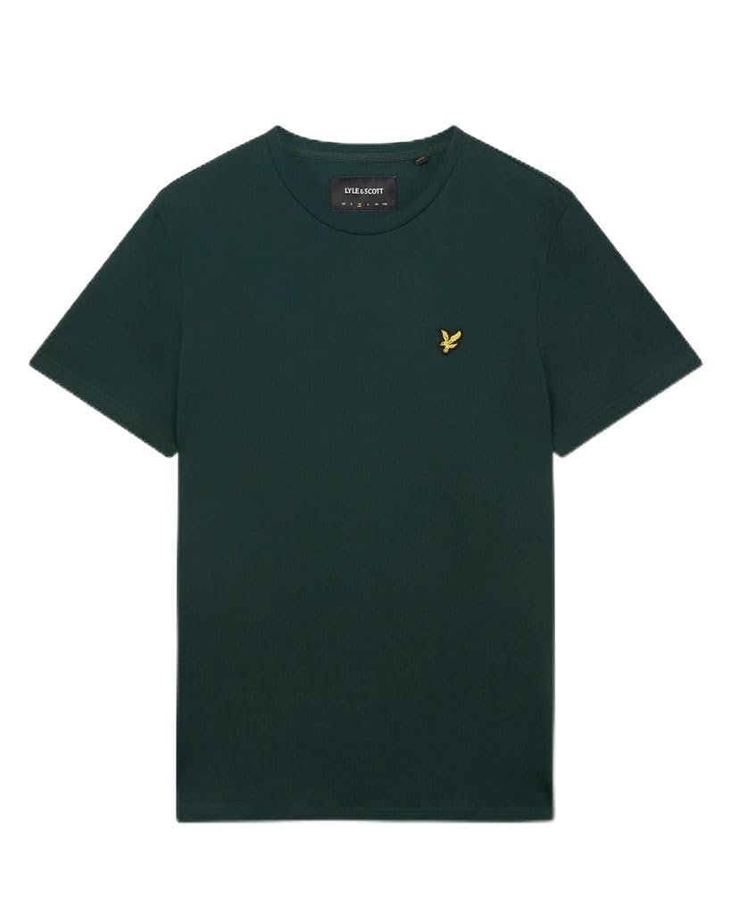 Lyle and Scott   Plain T-Shirt In Dark Green, Men's Size 2XL