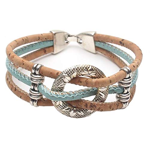 Handmade Cork Bracelet, Vegan Organic Eco friendly gift, from Portugal, Very Stylish, waterproof, durable, lightweight