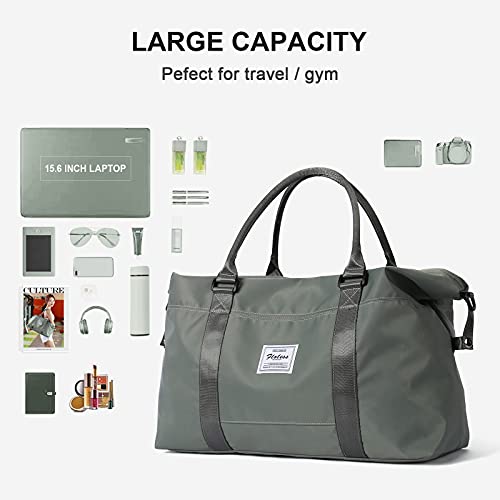 Sport Travel Duffle Bag Large Gym Tote Bag For Women, Weekender Bag Carry On Bag For Airplane, Ladies Beach Bag Overnight Bag Waterproof Bag Luggage Bag With Wet Bag #TOP2