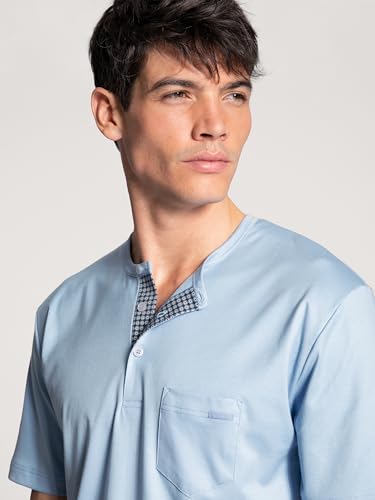 Men's Relax Choice Supima Cotton Pajama Short Set, 41967, Placid Blue, L4