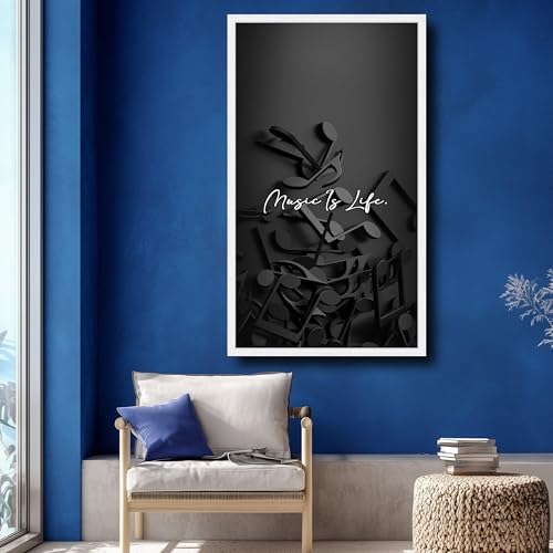 Toile avec notes de musique cadeau idéal pour musicien et mélomane