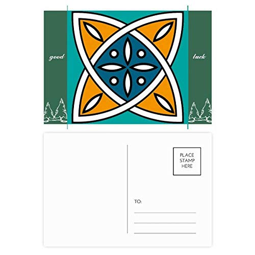 Cartes postales Maroc à motif géométrique abstrait bricolage de 20 pièces