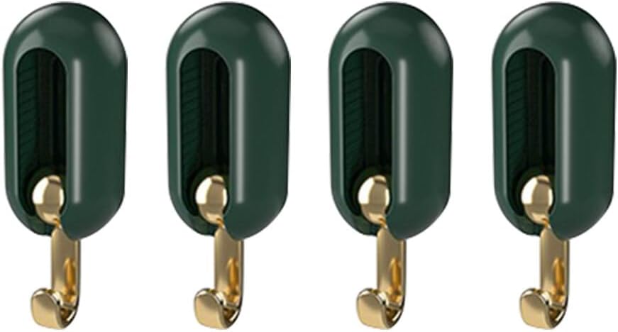 Adhesive Hooks Swivel Adhesive Hooks 360 Degree Rotation Shower Hanger Wall Hooks for Hanging Coat, Hat,Towel Robe Hook Rack Wall Mount- Bathroom and Bedroom 4-Packs, Type 2