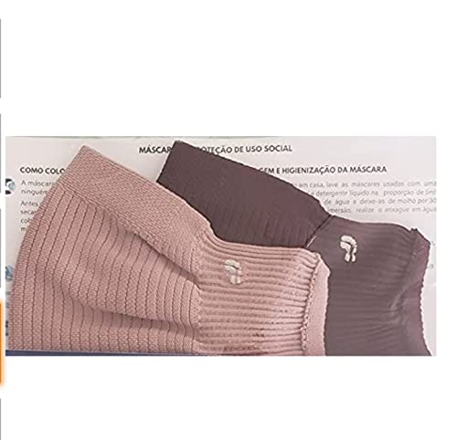 kit 4 Máscaras Lupo em Tecido Anatômica, Nude,Marrom,Marinho,Vinho; embalagem Zip Zap ,Lavável ,Leve