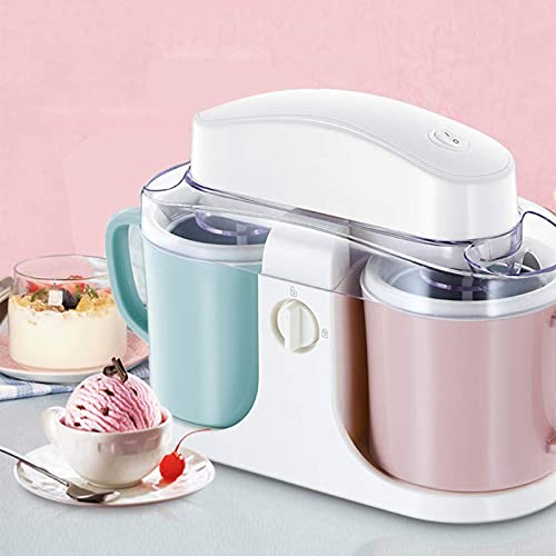 EIS- und Gelato-Maschine – Automatische Doppelzylinder-Mini-Frucht-Eismaschine für Kinder – 1 l DIY-Sorbet-Frozen… – Bild 4