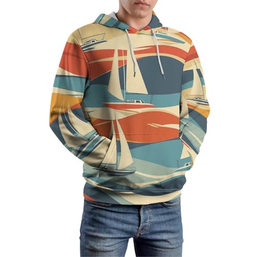 Sweat à capuche voilier confortable et chaud taille S mixte
