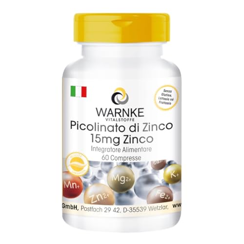 Warnke Picolinato di Zinco 15mg - 60 Compresse