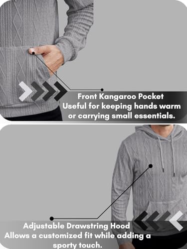 Image of Leriya Fashion Hoodie for Men Stylish |Oversized Hoodie for Man |Sweatshirt for Mans with Hoodies|Sweatshirts for Man Kangaroo Pocket & Drawstring